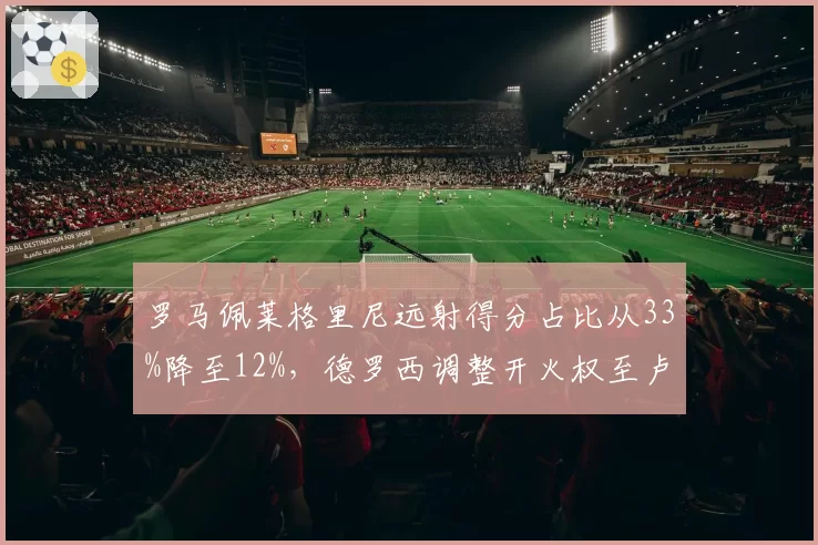 罗马佩莱格里尼远射得分占比从33%降至12%，德罗西调整开火权至卢卡库