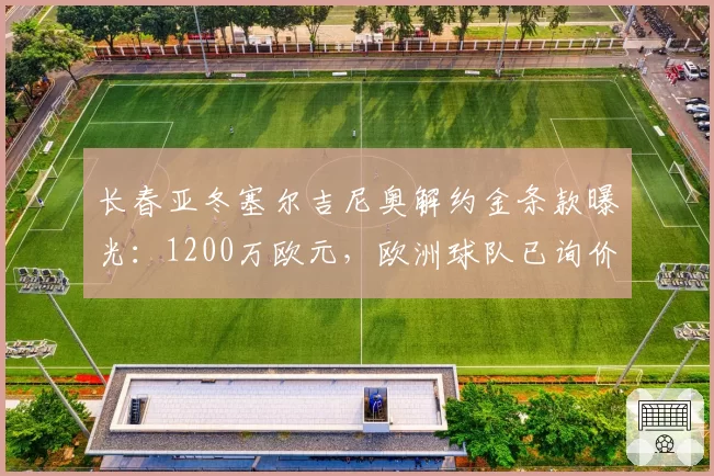 长春亚冬塞尔吉尼奥解约金条款曝光:1200万欧元,欧洲球队已询价
